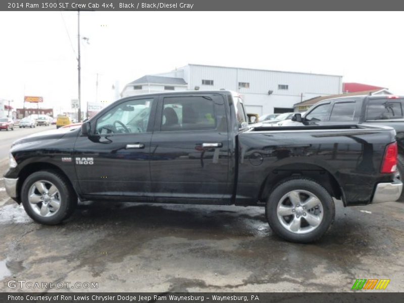 Black / Black/Diesel Gray 2014 Ram 1500 SLT Crew Cab 4x4