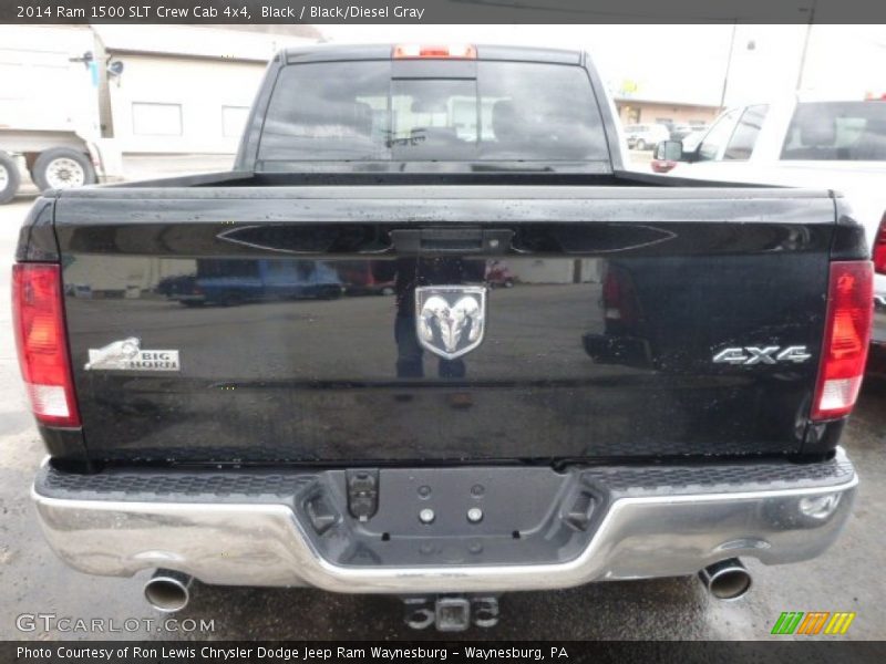 Black / Black/Diesel Gray 2014 Ram 1500 SLT Crew Cab 4x4