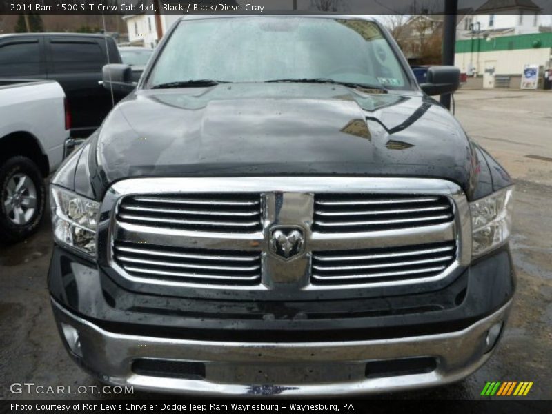 Black / Black/Diesel Gray 2014 Ram 1500 SLT Crew Cab 4x4