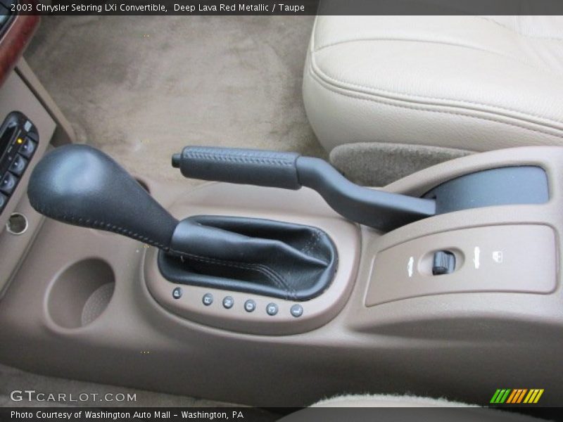 Deep Lava Red Metallic / Taupe 2003 Chrysler Sebring LXi Convertible