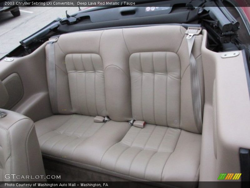 Deep Lava Red Metallic / Taupe 2003 Chrysler Sebring LXi Convertible
