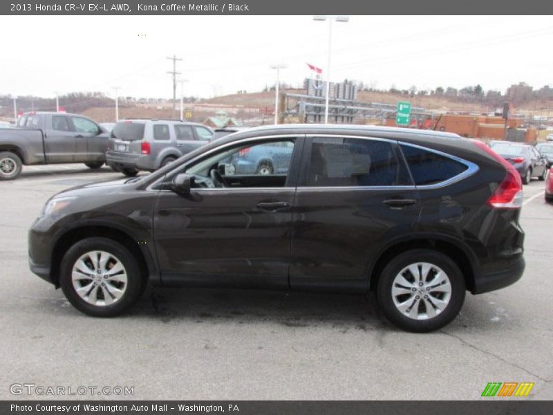 Kona Coffee Metallic / Black 2013 Honda CR-V EX-L AWD
