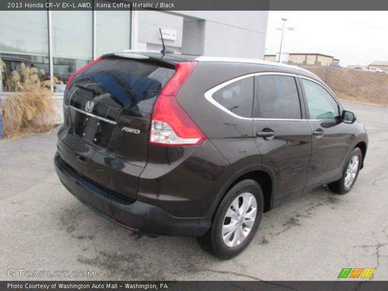 Kona Coffee Metallic / Black 2013 Honda CR-V EX-L AWD