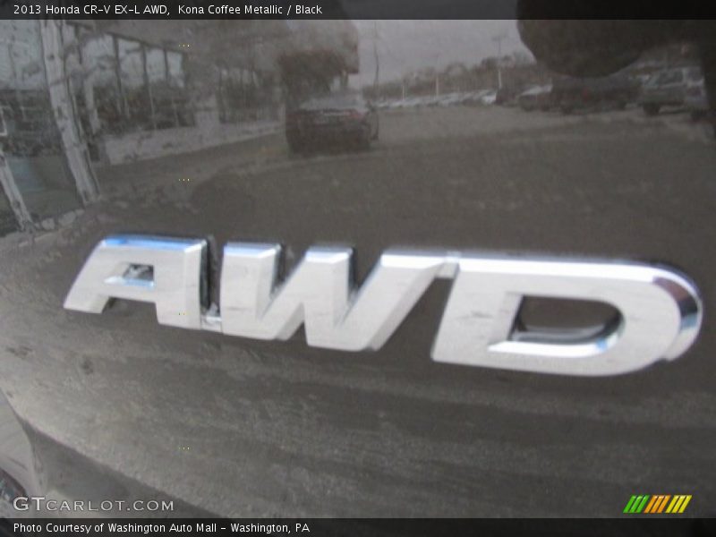 Kona Coffee Metallic / Black 2013 Honda CR-V EX-L AWD