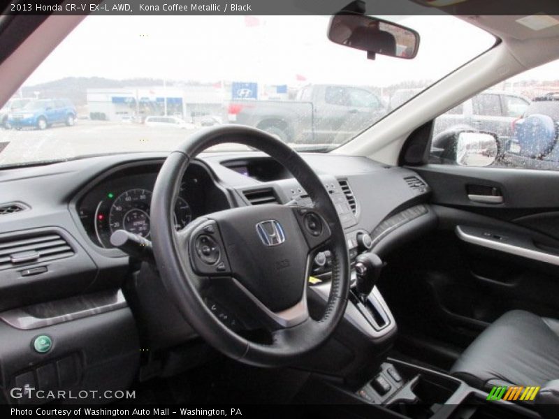 Kona Coffee Metallic / Black 2013 Honda CR-V EX-L AWD
