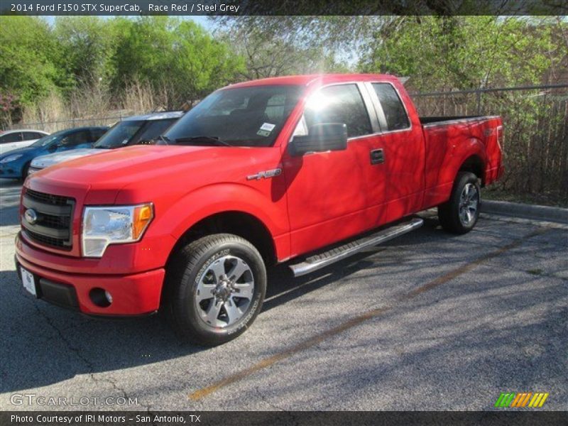 Race Red / Steel Grey 2014 Ford F150 STX SuperCab