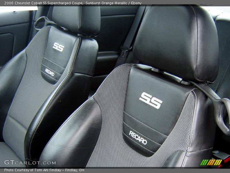 Sunburst Orange Metallic / Ebony 2006 Chevrolet Cobalt SS Supercharged Coupe