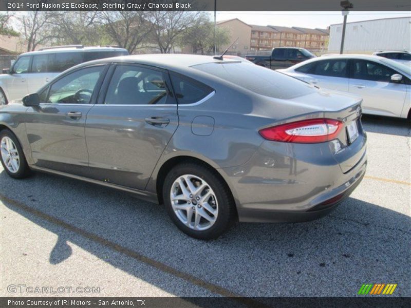 Sterling Gray / Charcoal Black 2014 Ford Fusion SE EcoBoost