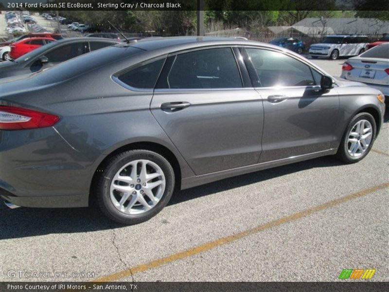 Sterling Gray / Charcoal Black 2014 Ford Fusion SE EcoBoost