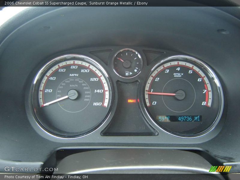 Sunburst Orange Metallic / Ebony 2006 Chevrolet Cobalt SS Supercharged Coupe