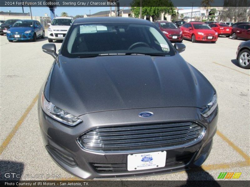 Sterling Gray / Charcoal Black 2014 Ford Fusion SE EcoBoost