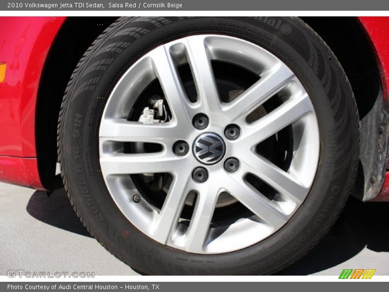 Salsa Red / Cornsilk Beige 2010 Volkswagen Jetta TDI Sedan