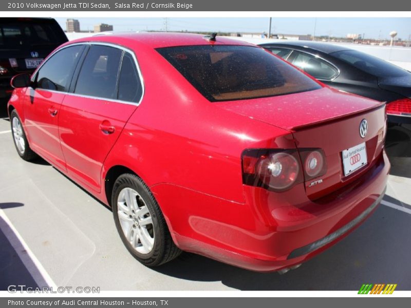 Salsa Red / Cornsilk Beige 2010 Volkswagen Jetta TDI Sedan