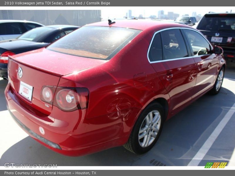 Salsa Red / Cornsilk Beige 2010 Volkswagen Jetta TDI Sedan