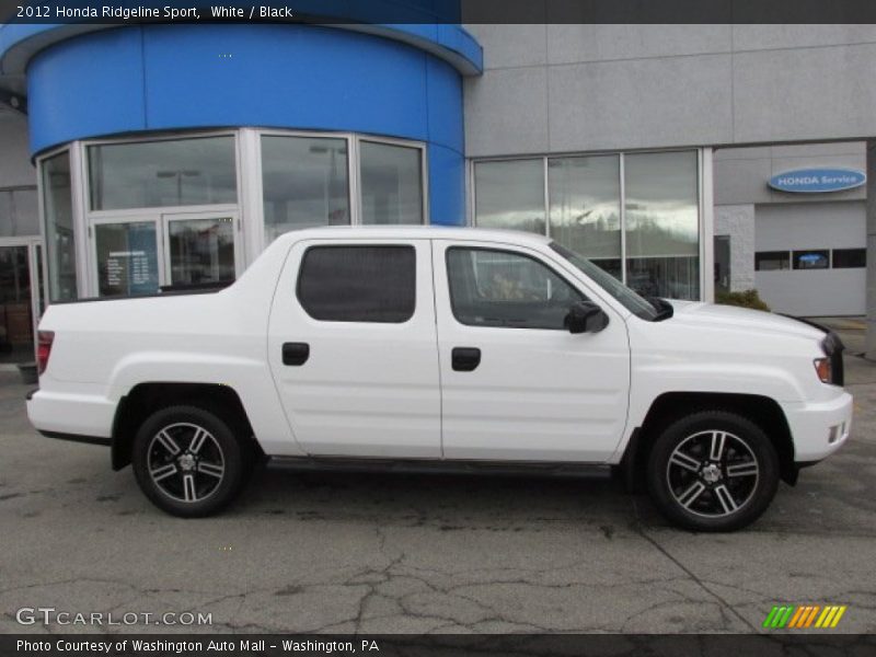 White / Black 2012 Honda Ridgeline Sport