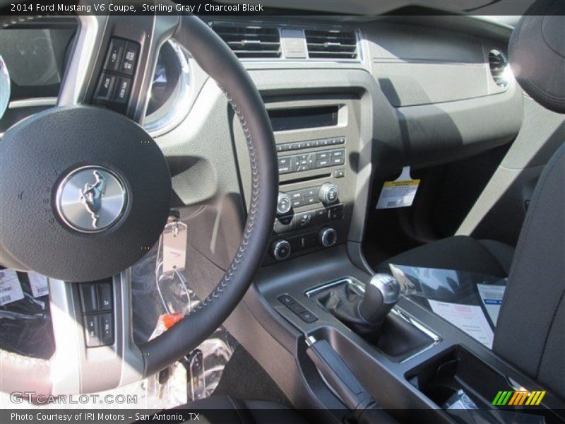 Sterling Gray / Charcoal Black 2014 Ford Mustang V6 Coupe