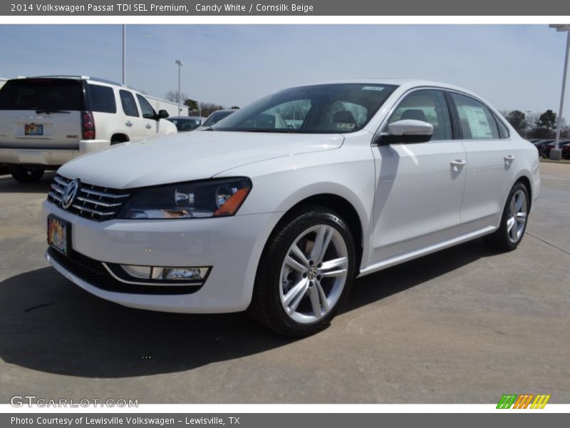 Candy White / Cornsilk Beige 2014 Volkswagen Passat TDI SEL Premium