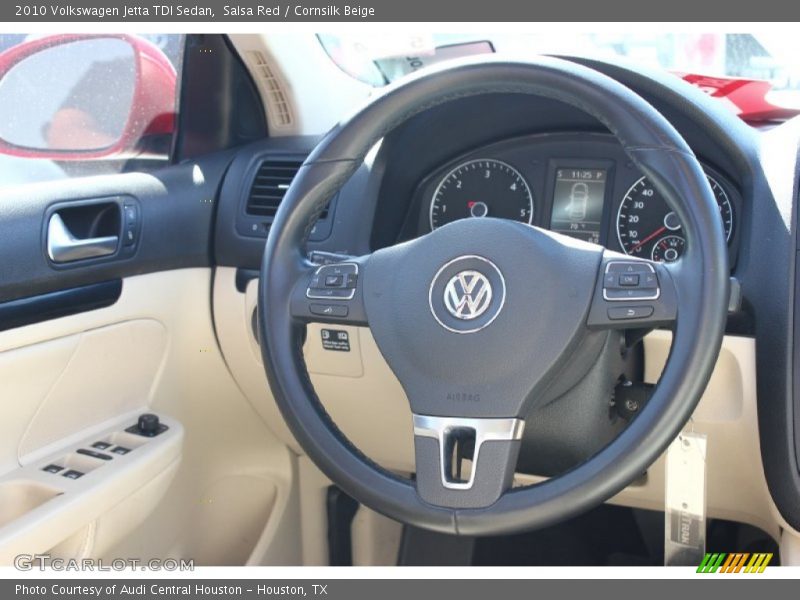 Salsa Red / Cornsilk Beige 2010 Volkswagen Jetta TDI Sedan