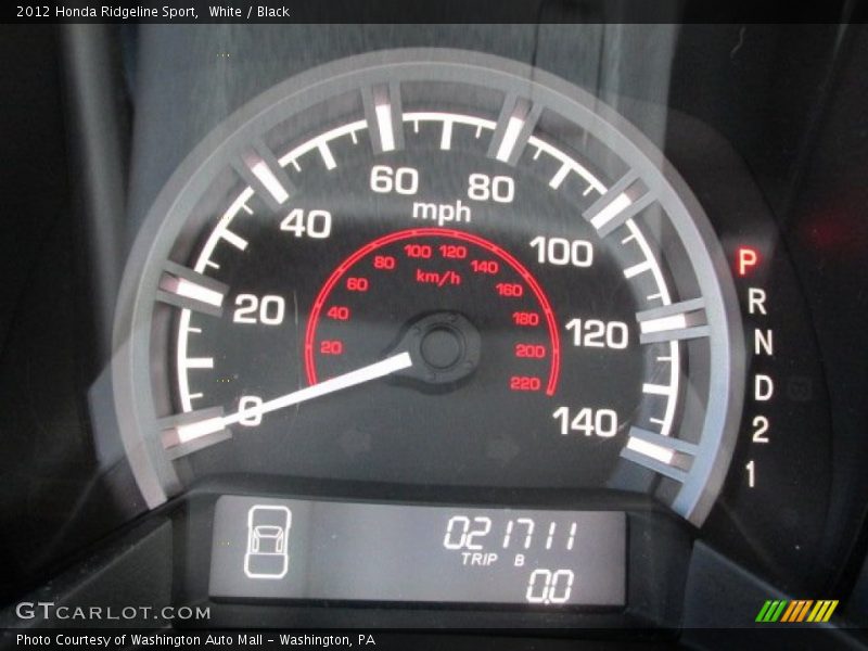 White / Black 2012 Honda Ridgeline Sport