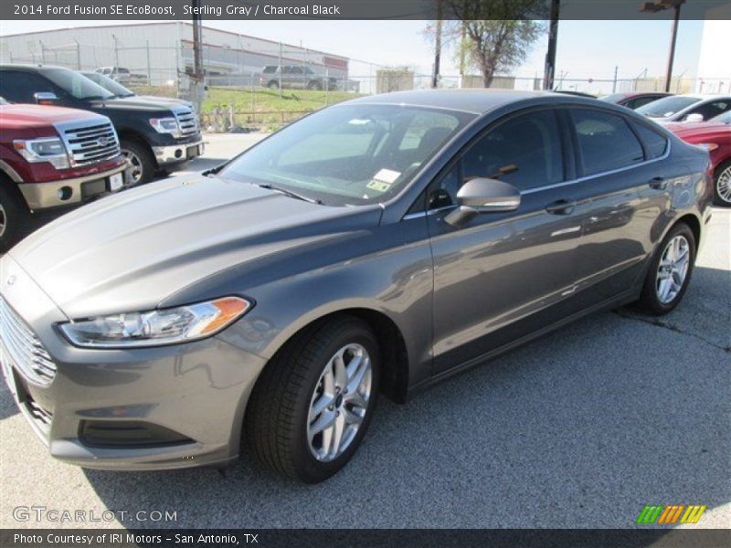 Sterling Gray / Charcoal Black 2014 Ford Fusion SE EcoBoost