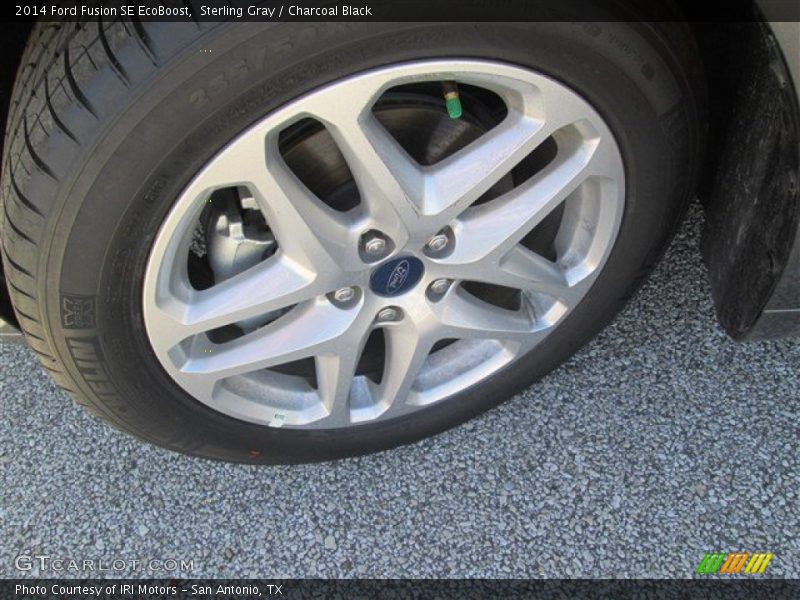 Sterling Gray / Charcoal Black 2014 Ford Fusion SE EcoBoost