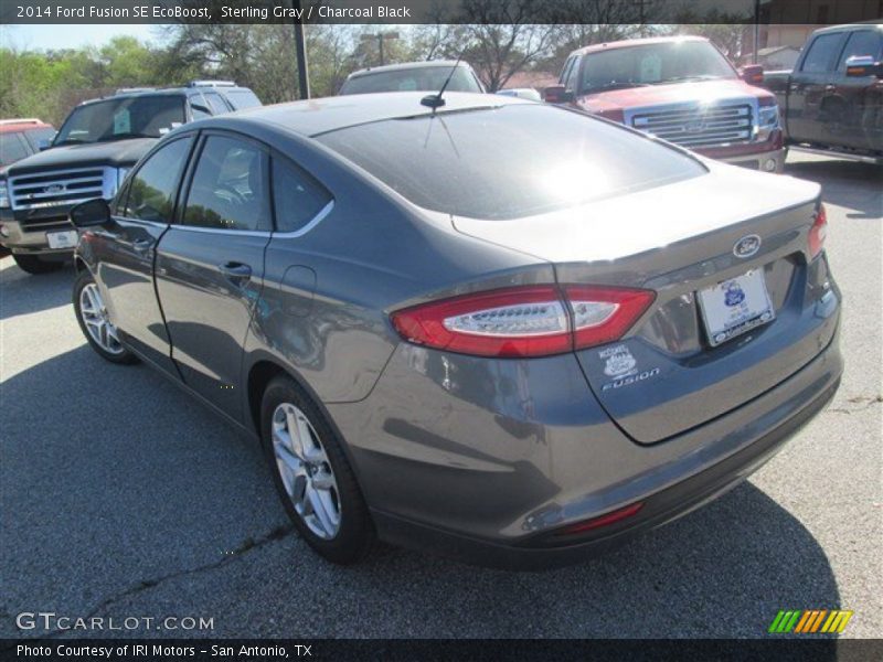 Sterling Gray / Charcoal Black 2014 Ford Fusion SE EcoBoost