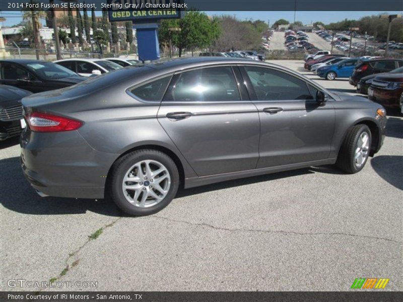 Sterling Gray / Charcoal Black 2014 Ford Fusion SE EcoBoost