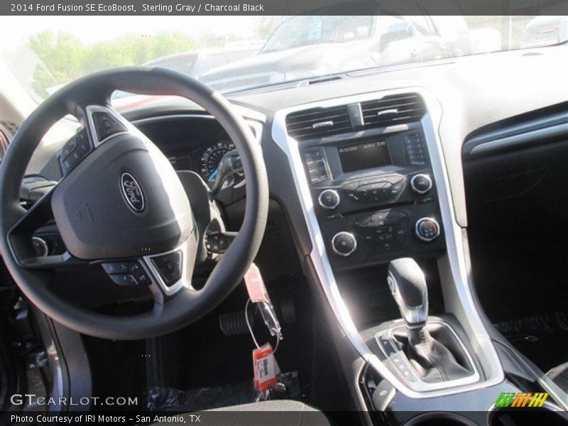 Sterling Gray / Charcoal Black 2014 Ford Fusion SE EcoBoost