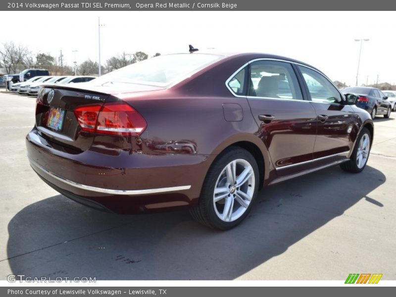 Opera Red Metallic / Cornsilk Beige 2014 Volkswagen Passat TDI SEL Premium