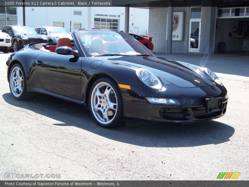 Black / Terracotta 2005 Porsche 911 Carrera S Cabriolet