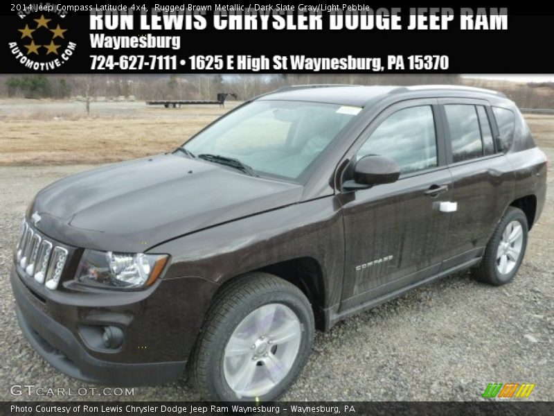 Rugged Brown Metallic / Dark Slate Gray/Light Pebble 2014 Jeep Compass Latitude 4x4