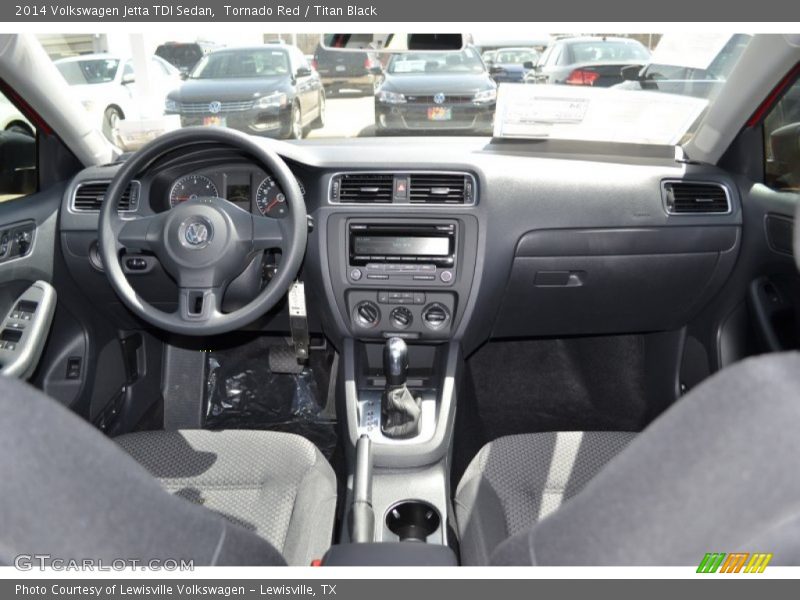 Tornado Red / Titan Black 2014 Volkswagen Jetta TDI Sedan