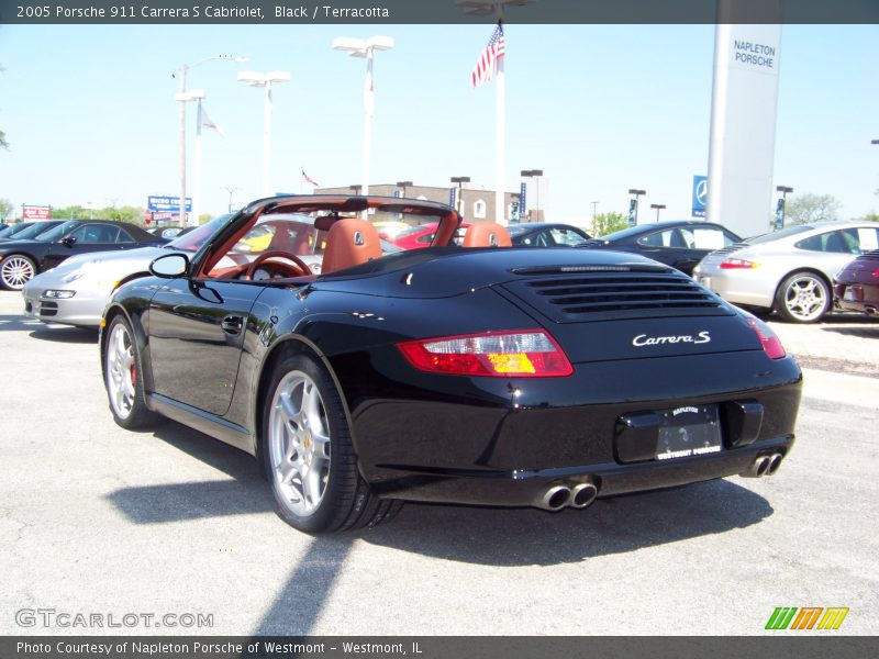 Black / Terracotta 2005 Porsche 911 Carrera S Cabriolet