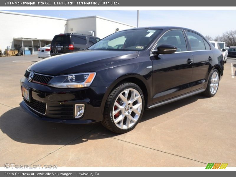Deep Black Pearl Metallic / Titan Black 2014 Volkswagen Jetta GLI