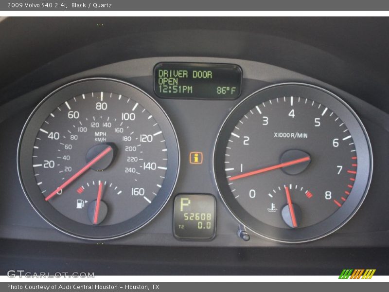 Black / Quartz 2009 Volvo S40 2.4i