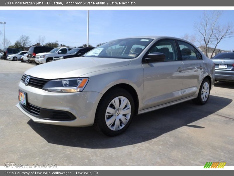 Moonrock Silver Metallic / Latte Macchiato 2014 Volkswagen Jetta TDI Sedan