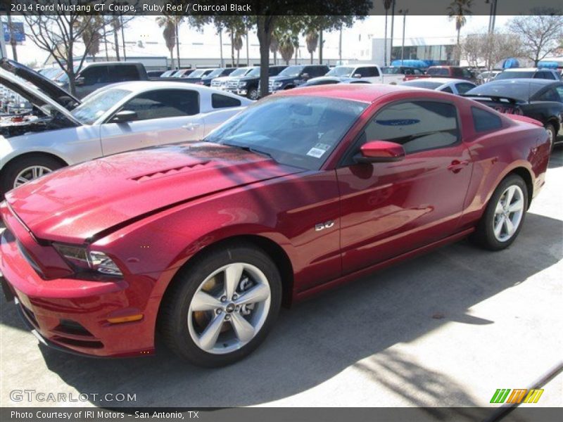 Ruby Red / Charcoal Black 2014 Ford Mustang GT Coupe