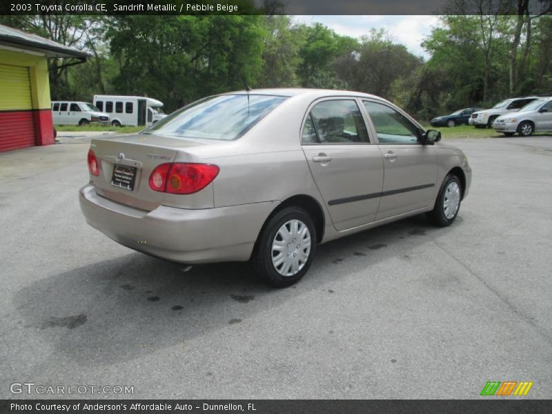 Sandrift Metallic / Pebble Beige 2003 Toyota Corolla CE