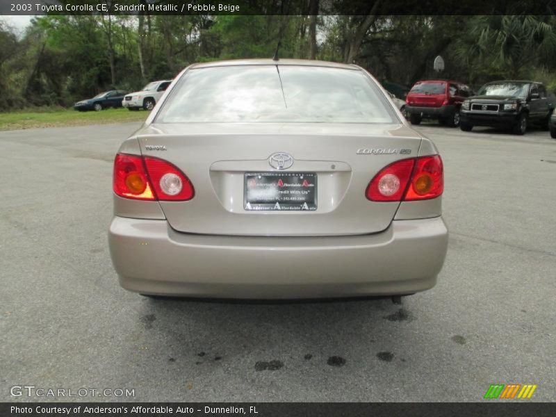 Sandrift Metallic / Pebble Beige 2003 Toyota Corolla CE