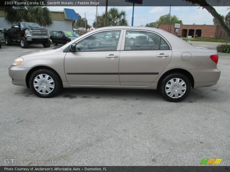 Sandrift Metallic / Pebble Beige 2003 Toyota Corolla CE