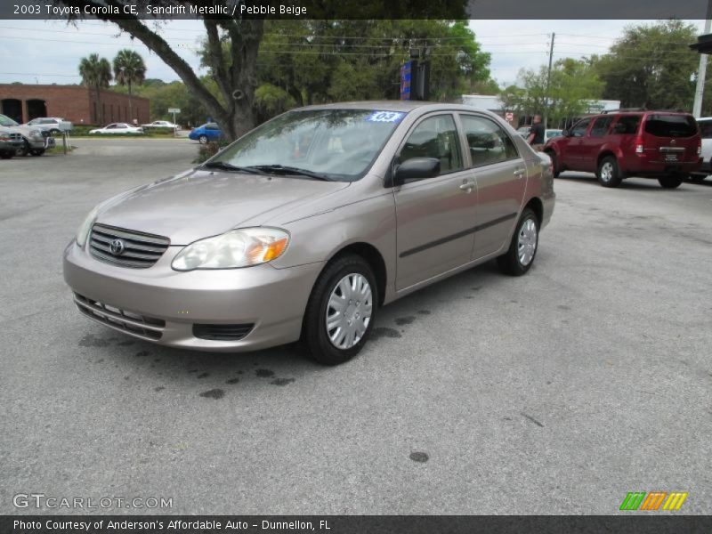 Front 3/4 View of 2003 Corolla CE