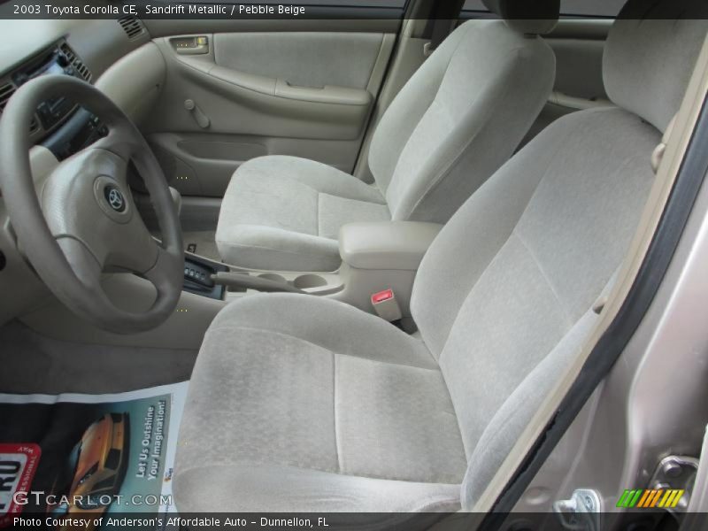 Sandrift Metallic / Pebble Beige 2003 Toyota Corolla CE