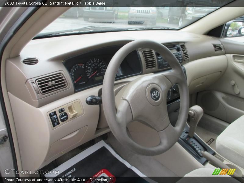 Sandrift Metallic / Pebble Beige 2003 Toyota Corolla CE