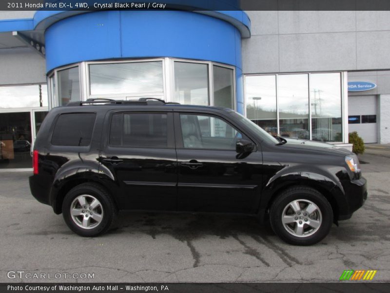 Crystal Black Pearl / Gray 2011 Honda Pilot EX-L 4WD