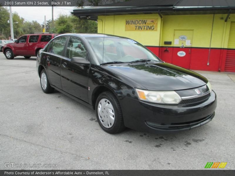 Black / Tan 2003 Saturn ION 2 Sedan