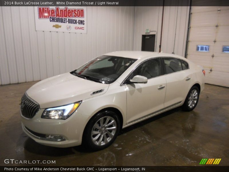 White Diamond Tricoat / Light Neutral 2014 Buick LaCrosse Leather