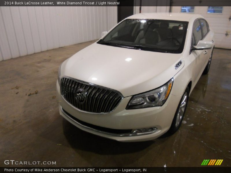 White Diamond Tricoat / Light Neutral 2014 Buick LaCrosse Leather