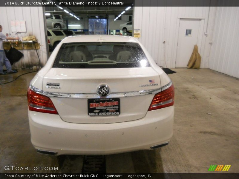 White Diamond Tricoat / Light Neutral 2014 Buick LaCrosse Leather