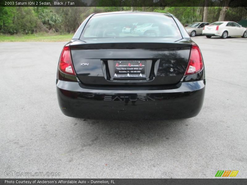 Black / Tan 2003 Saturn ION 2 Sedan