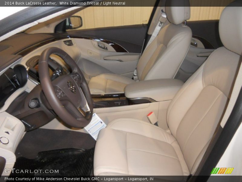 White Diamond Tricoat / Light Neutral 2014 Buick LaCrosse Leather